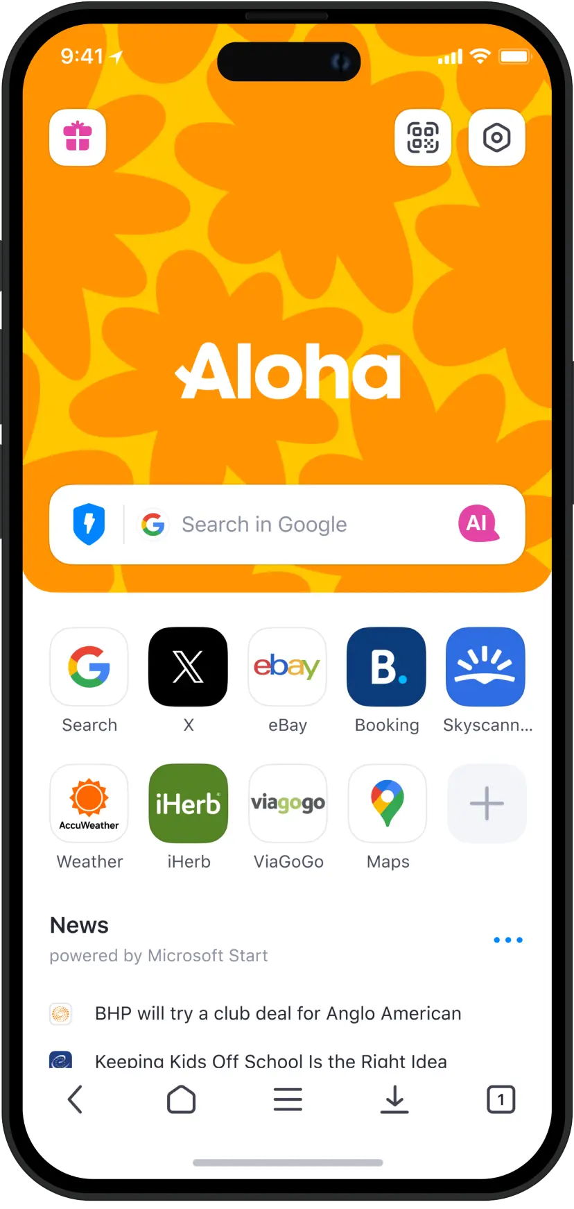 AdBlock is built into BOBO Browser and increases your privacy
